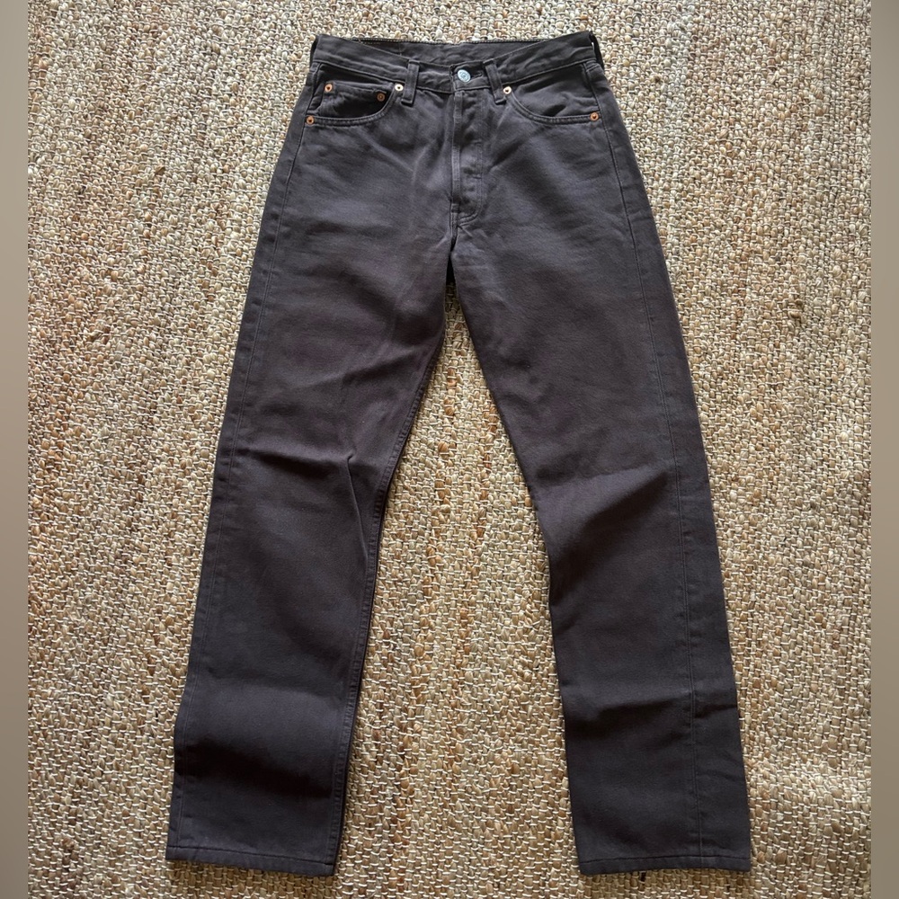 Levi's Vintage 501s Dark Brown Straight Jeans